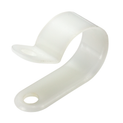 White / Natural Nylon P Clips (Pack of 100)