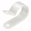 White / Natural Nylon P Clips (Pack of 100)