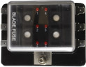 6 Position LED Blade Fuse Box (standard blade fuses)