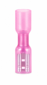 Red Female Spade 6.3mm heatshrink - Fully Insulated (Pack of 25)