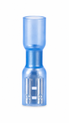 Blue Female Spade 6.3mm heatshrink - Fully Insulated (Pack of 25)