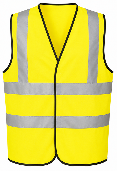 Yellow High Visibility Waistcoat (Pack of 1)