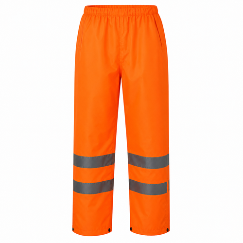 Hi-Vis Waterproof Trousers Orange (Pack of 1)