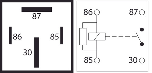Relay 4-pin 12v 70A Open/Resistor (Pack of 1)