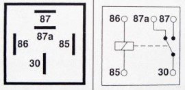 Relay 5-pin 12v 40A Changeover (Pack of 1)