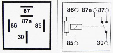Relay 5-pin 12v 40A Changeover with Resistor (Pack of 1)