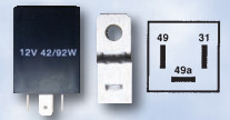 Flasher Unit (12v) - 3 Pin Electronic (98 w) (Pack of 1)