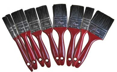 Assorted Quality Paint Brushes (Pack of 10)