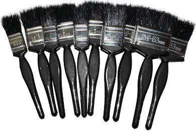 Assorted Budget Paint Brushes (Pack of 10)