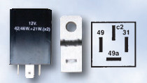 Flasher Unit (12v) - 4 Pin Electronic (140 W) (Pack of 1)