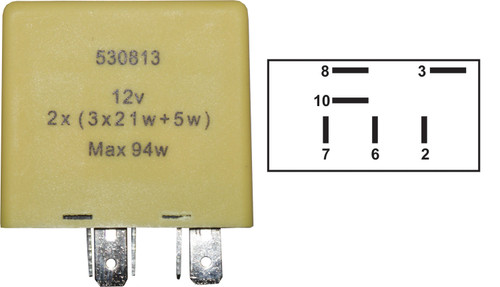 Flasher Unit (12v) suit Vauxhall & GM (94 w) (Pack of 1)