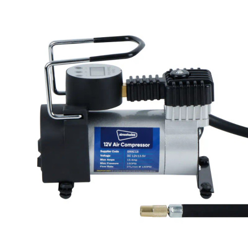 Heavy Duty Portable Tyre Inflator/Compressor (Pack of 1)