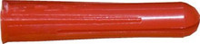 Red Plastic Masonry Wall Plugs (5.5/32mm) (Pack of 100)