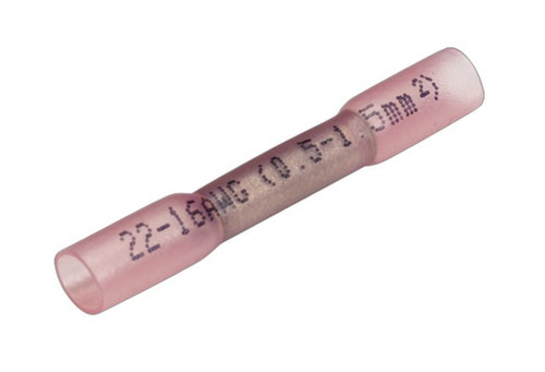 Heatshrink Butt Connector - Red (Pack of 25)