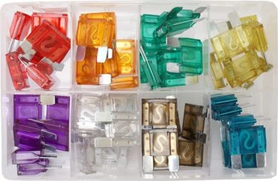Assorted Maxi Blade Fuses (50 Pieces)