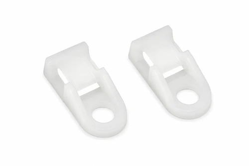 Cable Tie Eyelet (19 x 9mm) 4.8 mm Hole White (Pack of 100)