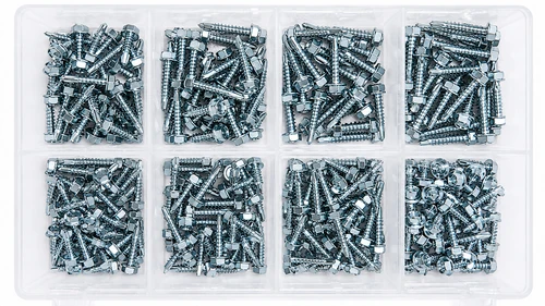 Assorted Self-drilling Hex-head self tapping screws (240 Pieces)