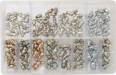 Assorted Grease Nipples (130 Pieces)