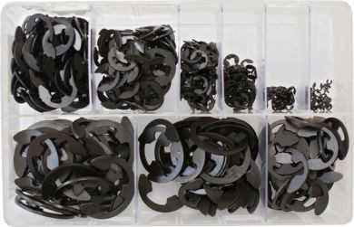 Assorted E-Clips (Black coated) (600 Pieces)