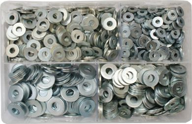 Assorted Flat Washers 3/16-3/8 (1000 Pieces)