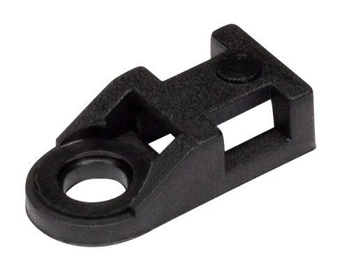 Cable Tie Eyelet (19 x 9mm) 4.8 mm Hole Black (Pack of 100)