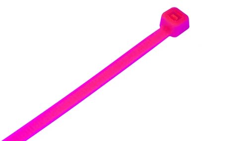 Fluorescent Pink Cable Ties (Pack of 100)
