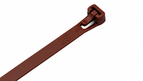 Brown Releasable Cable Ties (Type B) (Pack of 100)