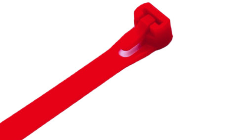 Red Releasable Cable Ties (Type B) (Pack of 100)