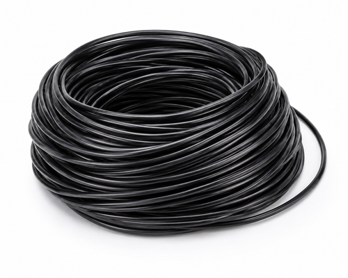 Black Flexible PVC Cable Sleeving
