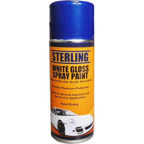 Sterling White Gloss Paint- Aerosol Spray (400ml) (Pack of 1)