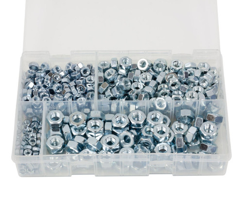 Assorted Steel Nuts UNC (525 Pieces)