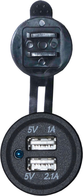 USB two port socket charge 12/24v