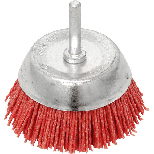 Filament Cup Brush Red Coarse ( 75mm )