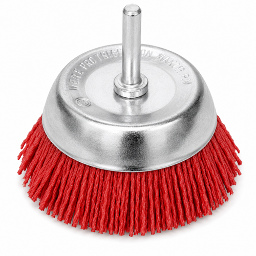 Filament Cup Brush Red Coarse ( 75mm )
