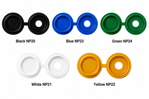 Number Plate  Hinged Caps (Pack of 500)