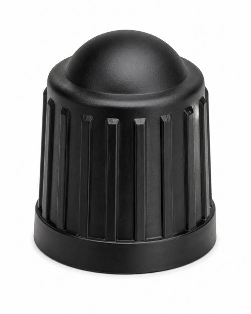 Tyre Valve Cap - Black Plastic - ( Pack of 100 )