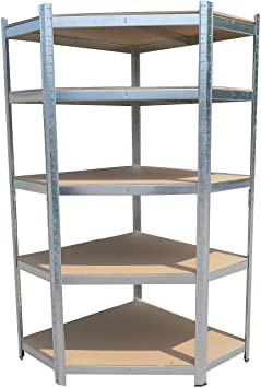 Corner Shelving Bay (5 shelves)