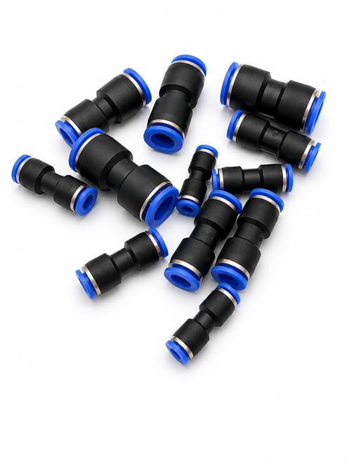 10 Assorted METRIC Push-fit couplings
