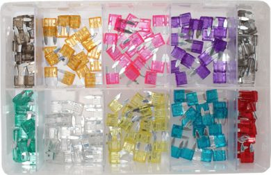 Assorted MINI Blade Fuses (250 Pieces )