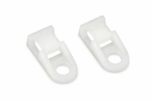 Cable Tie Eyelet (19 x 9mm) 4.8 mm Hole White (Pack of 100)