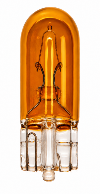 EB501A Bulbs Capless 12v-5w W2.1x9.5D AMBER (Pack of 10)