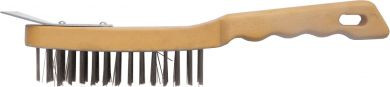 Wire Brush (Plus Scraper) 5-row (4 pack)