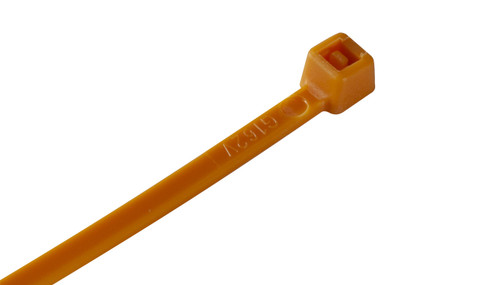 Orange Nylon Cable Ties (Pack of 100)