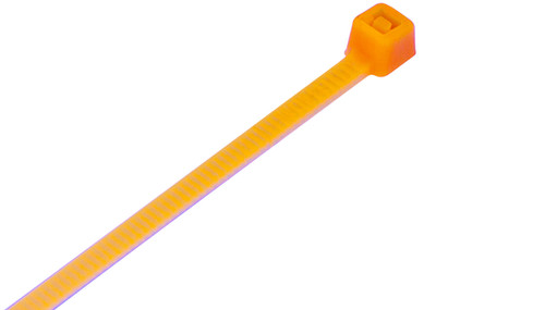 Fluorescent Orange Cable Ties (Pack of 100)
