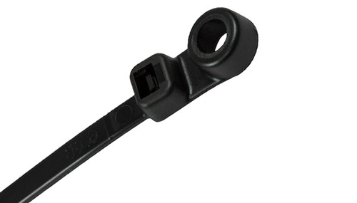 Black Screw Mount Cable Ties (Pack of 100)