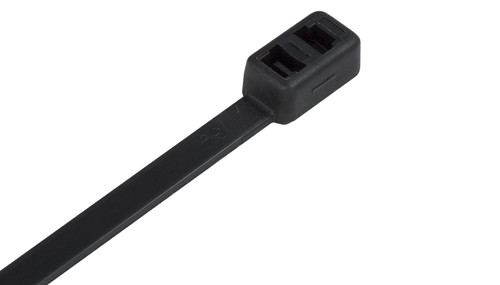 Black Double Loop Cable Ties (Pack of 100)