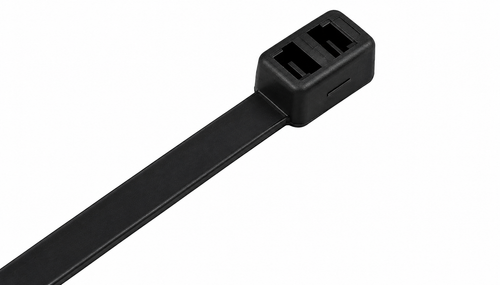 Black Double Loop Cable Ties (Pack of 100)