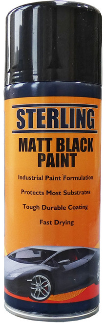Matt Black Paint Aerosol/Spray (400ml)( Pack of 1 )