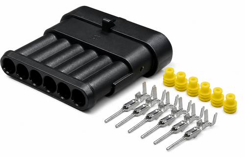 6 Way, Male SuperSeal Connectors  (Pack of 1)