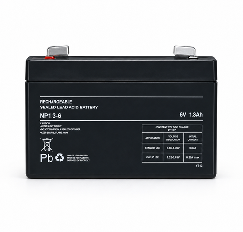 S.L.A. Battery 6v-1.3Ah
